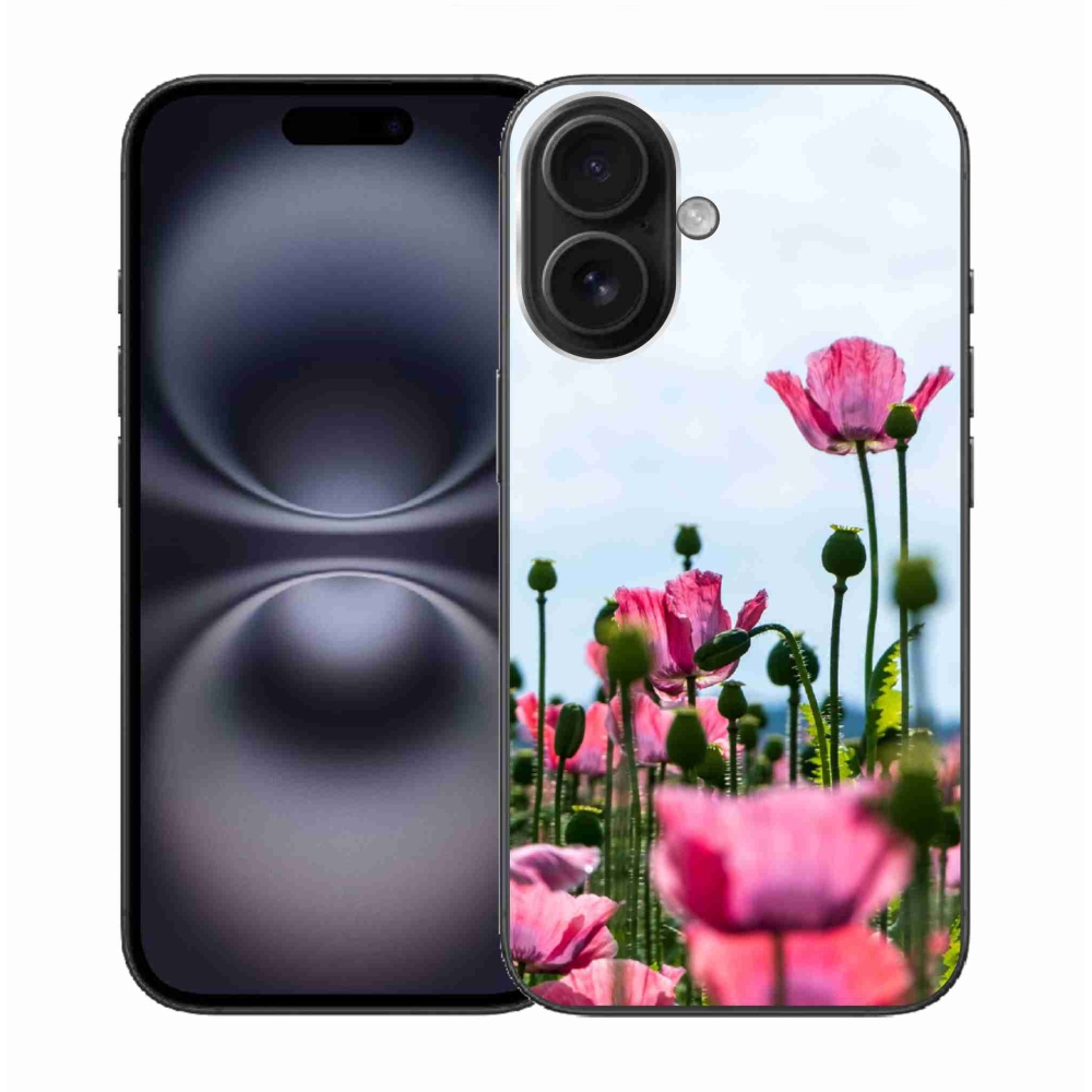 Gelový kryt mmCase na iPhone 16 - vlčí mák