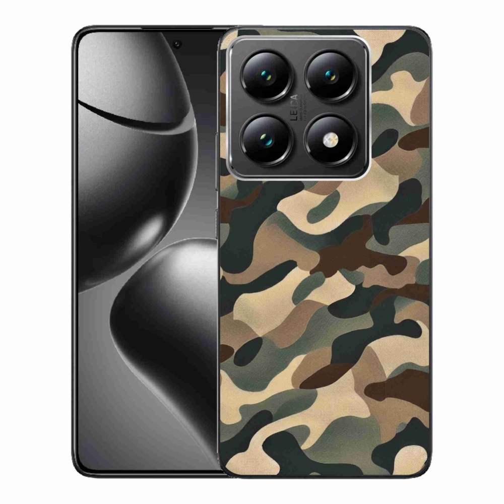 Gelový kryt mmCase na Xiaomi 14T Pro - maskáčový vzor 11