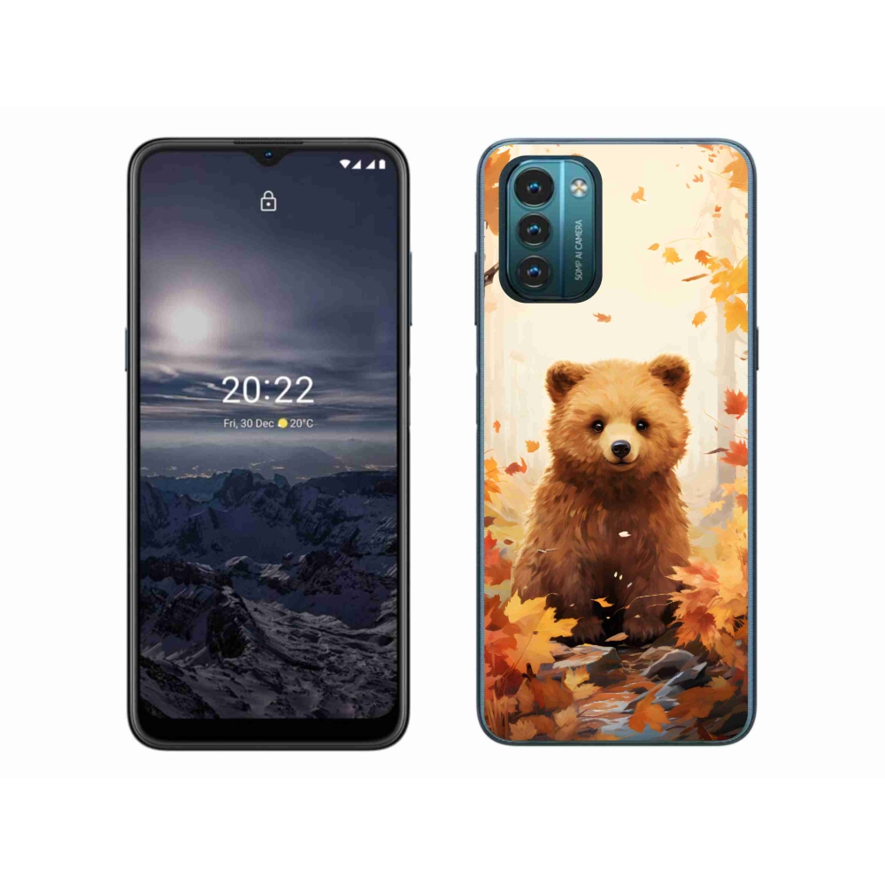 Gelový kryt mmCase na Nokia G11/G21 - medvěd v lese