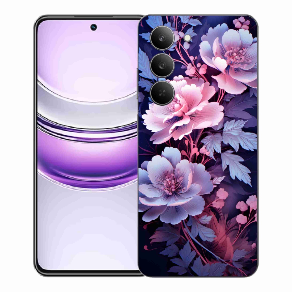 Gelový kryt mmCase na Realme 14x 5G - květiny 11