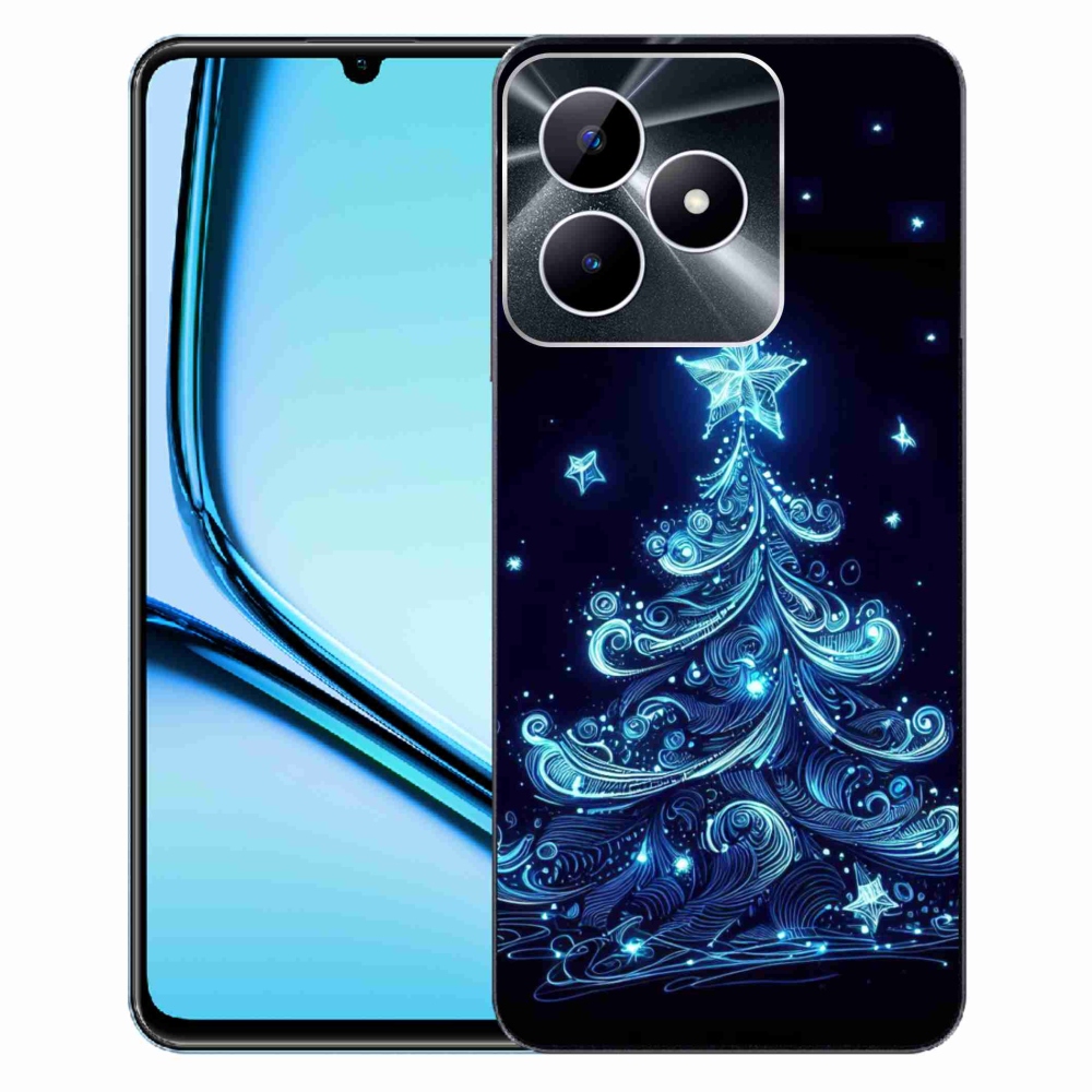 Gelový kryt mmCase na Realme Note 50 - neonový vánoční stromek 4