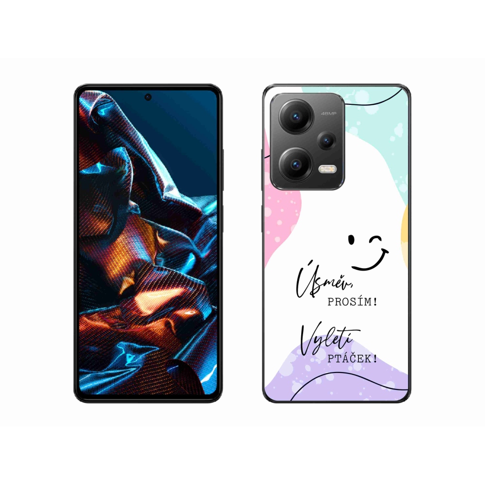Gelový kryt mmCase na Xiaomi Redmi Note 12 Pro 5G - vtipný text 4 bílé pozadí