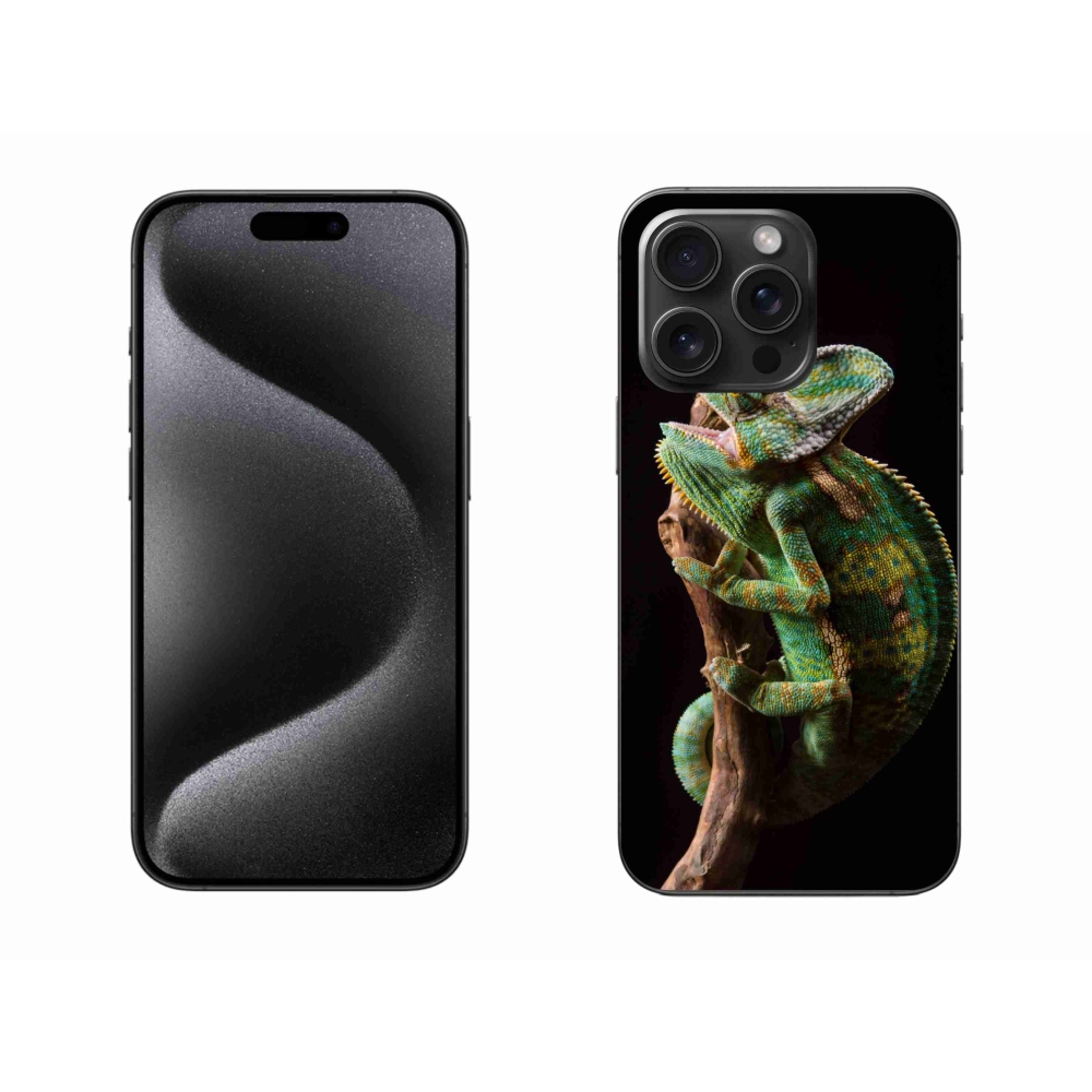 Gelový kryt mmCase na iPhone 15 Pro Max - chameleon