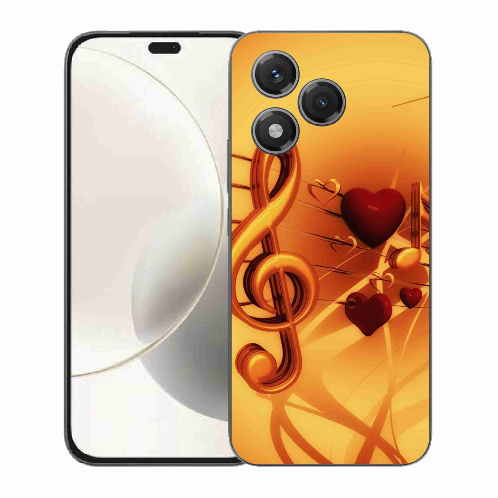 Gelový kryt mmCase na Honor 400 Lite - noty