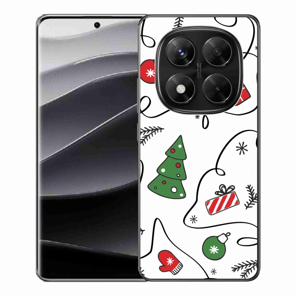 Gelový kryt mmCase na Xiaomi Redmi Note 14 Pro 5G/Poco X7 5G - vánoční motivy