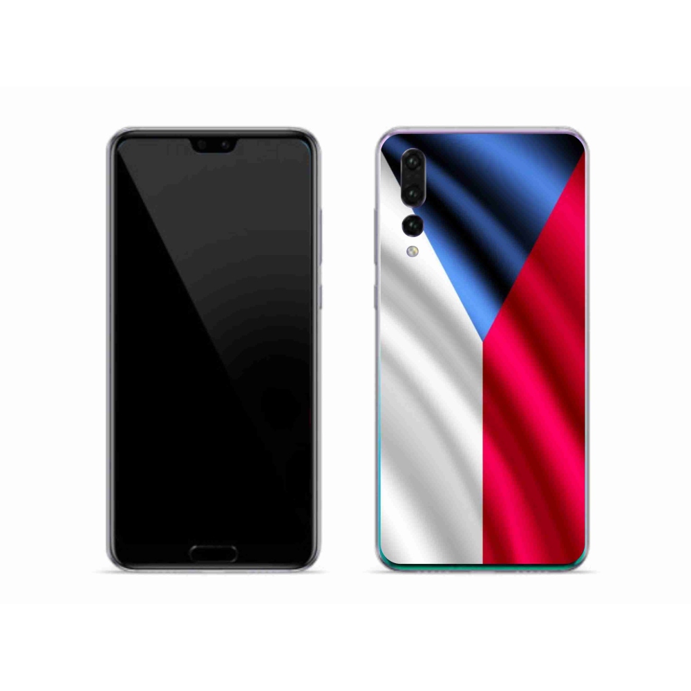 Gelový kryt mmCase na mobil Huawei P20 Pro - česká vlajka