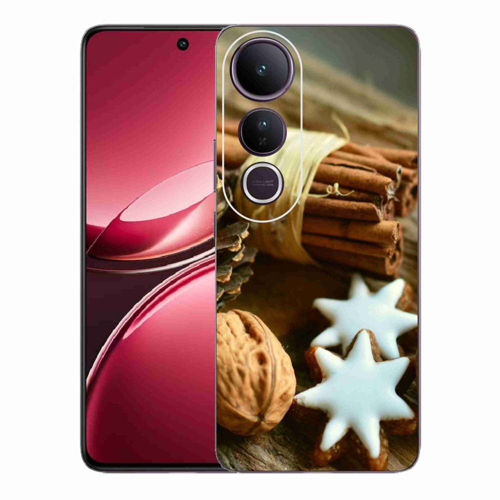 Gelový kryt mmCase na Vivo V50 Lite 4G/5G - skořice a perníčky
