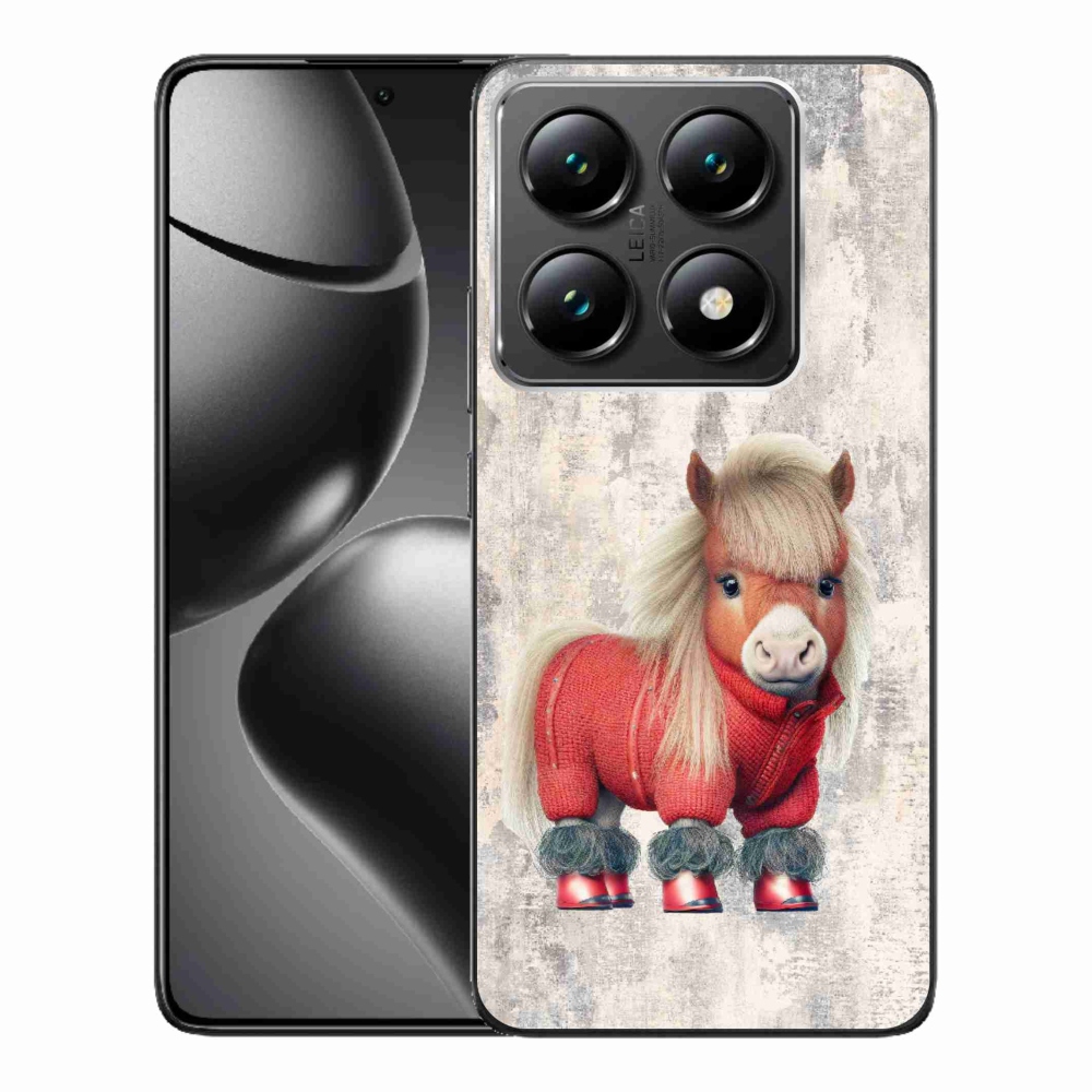 Gelový kryt mmCase na Xiaomi 14T Pro - poník ve svetru