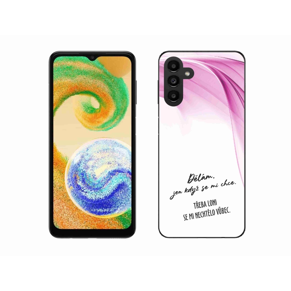Gelový kryt mmCase na Samsung Galaxy A04s (164.7x76.7x9.1mm) - vtipný text 12 bílé pozadí