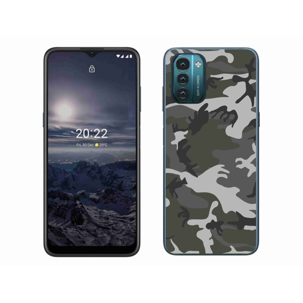 Gelový kryt mmCase na Nokia G11/G21 - maskáčový vzor
