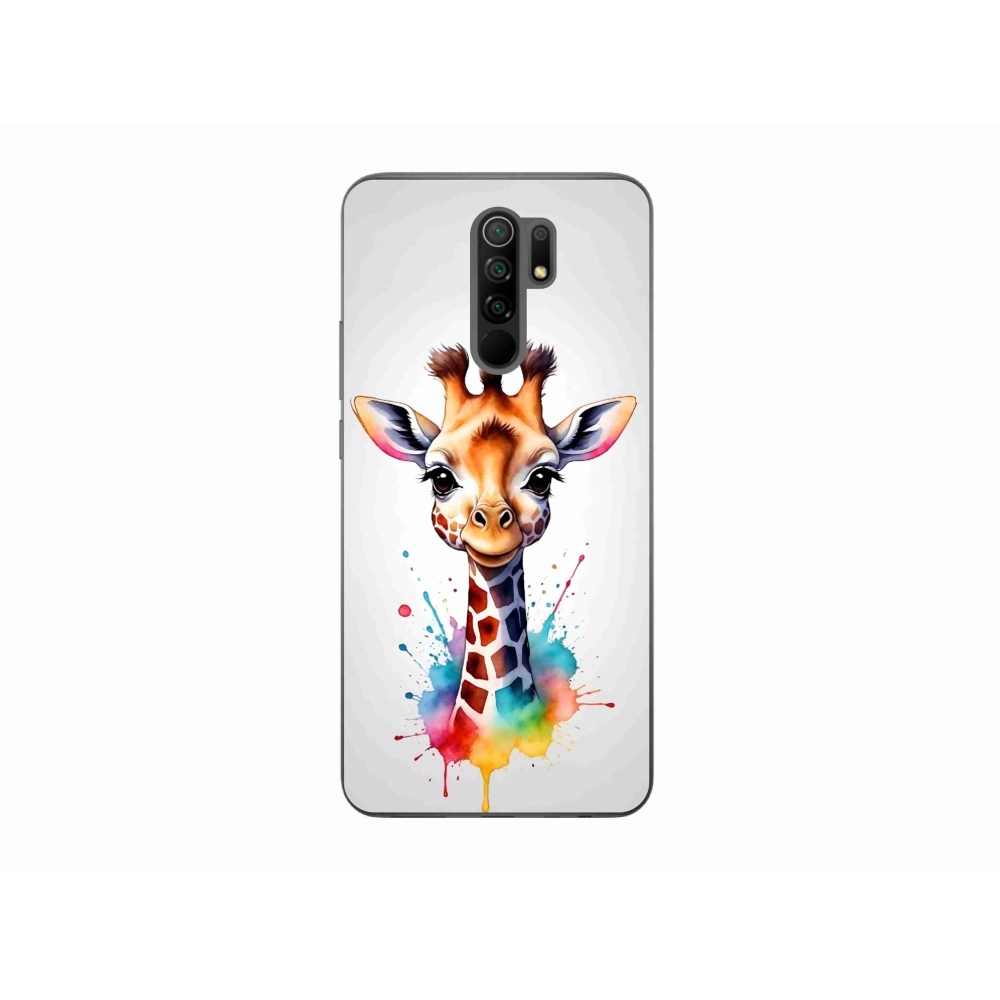 Gelový kryt mmCase na Xiaomi Redmi 9 - žirafa 1