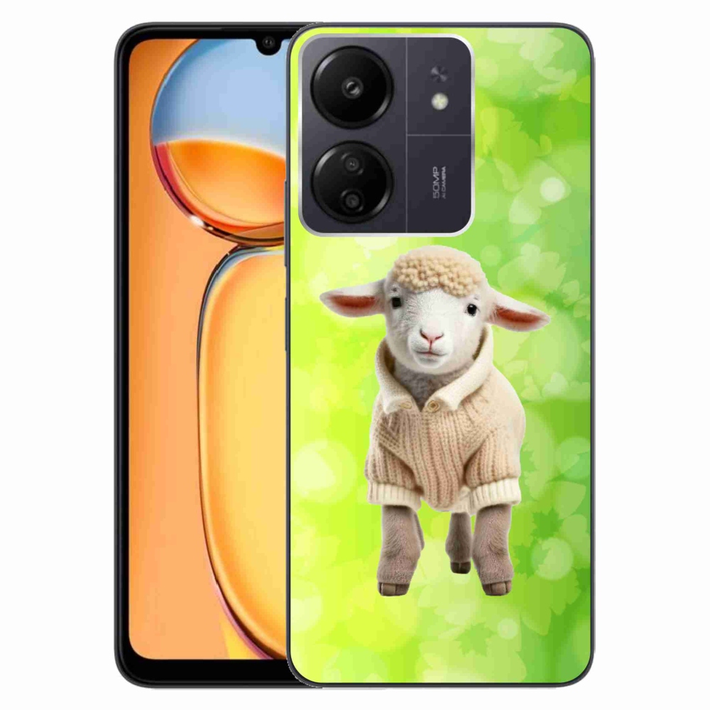 Gelový kryt mmCase na Xiaomi Poco C65/Redmi 13C - jehně ve svetru