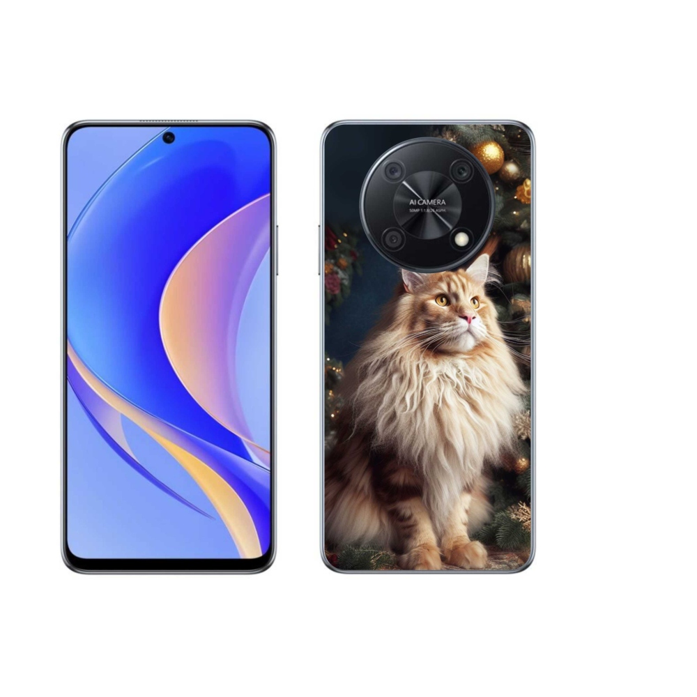 Gelový kryt mmCase na Huawei Nova Y90 - kočka u stromku