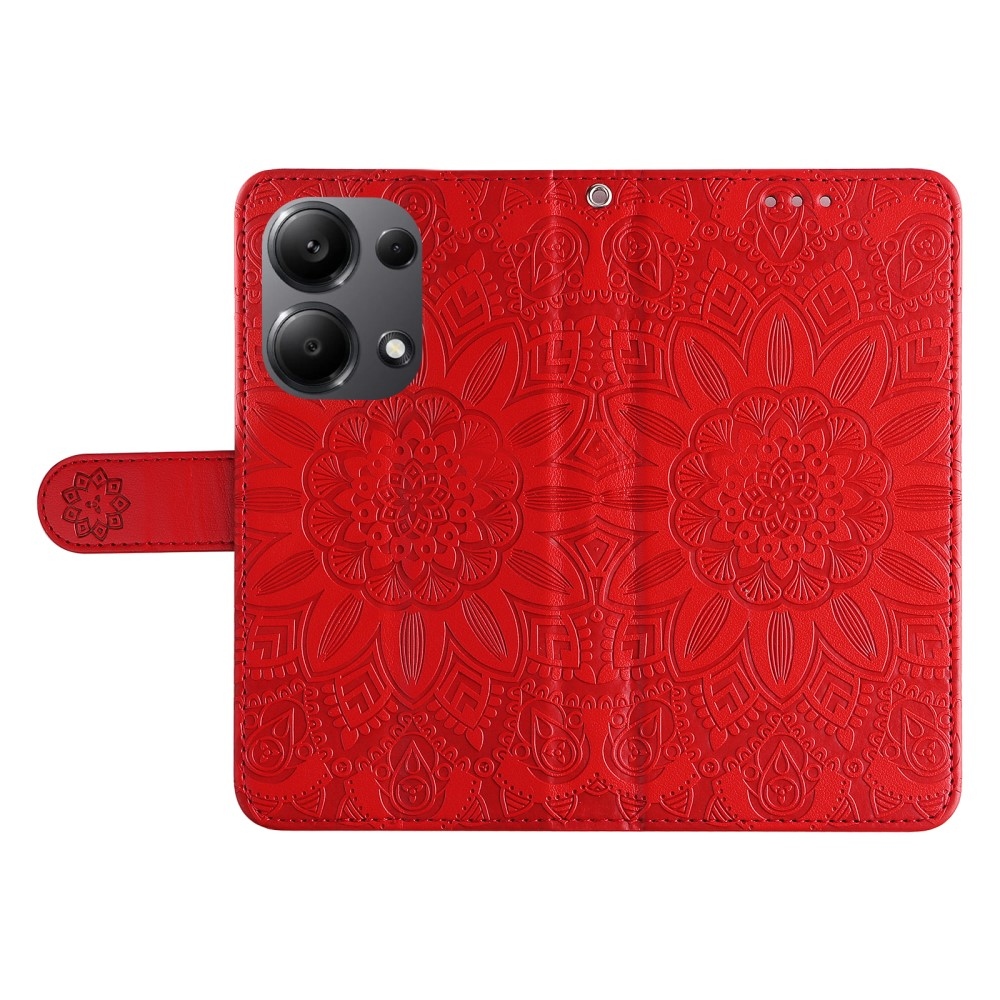 Sunflower knížkové pouzdro na Xiaomi Redmi Note 14S/Note 13 Pro 4G/Poco M6 Pro - červené