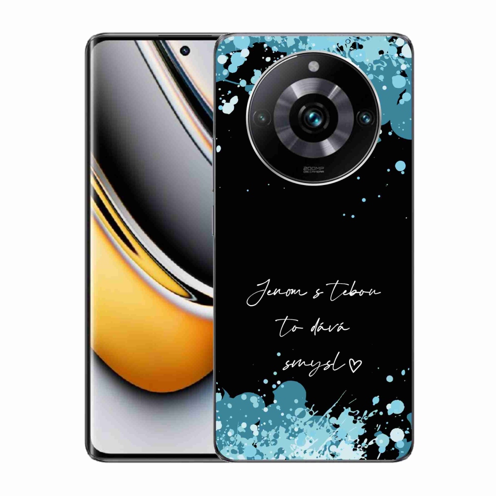 Gelový kryt mmCase na Realme 11 Pro/11 Pro+ - zamilovaný text černé pozadí