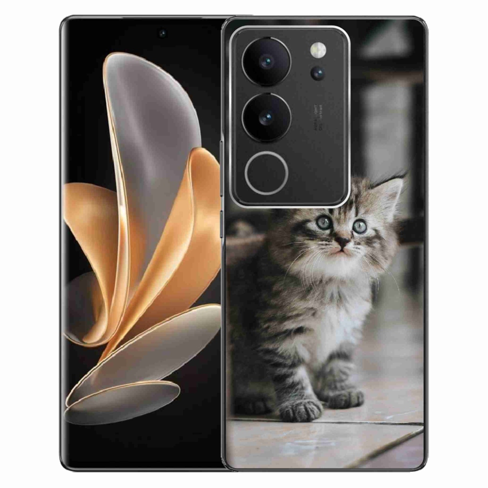 Gelový kryt mmCase na Vivo V29 5G - koťátko