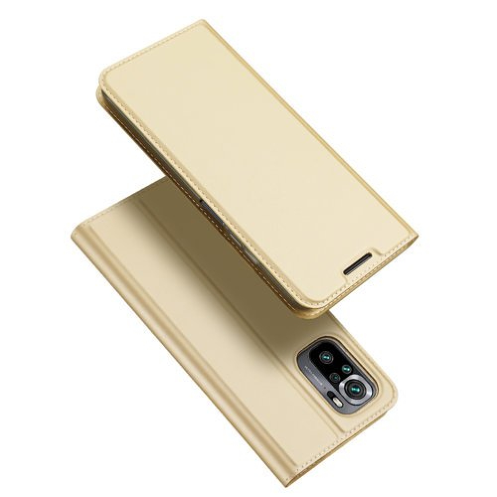 DUX knížkové pouzdro na Xiaomi Redmi Note 10 4G/Redmi Note 10S/Poco M5s - zlaté