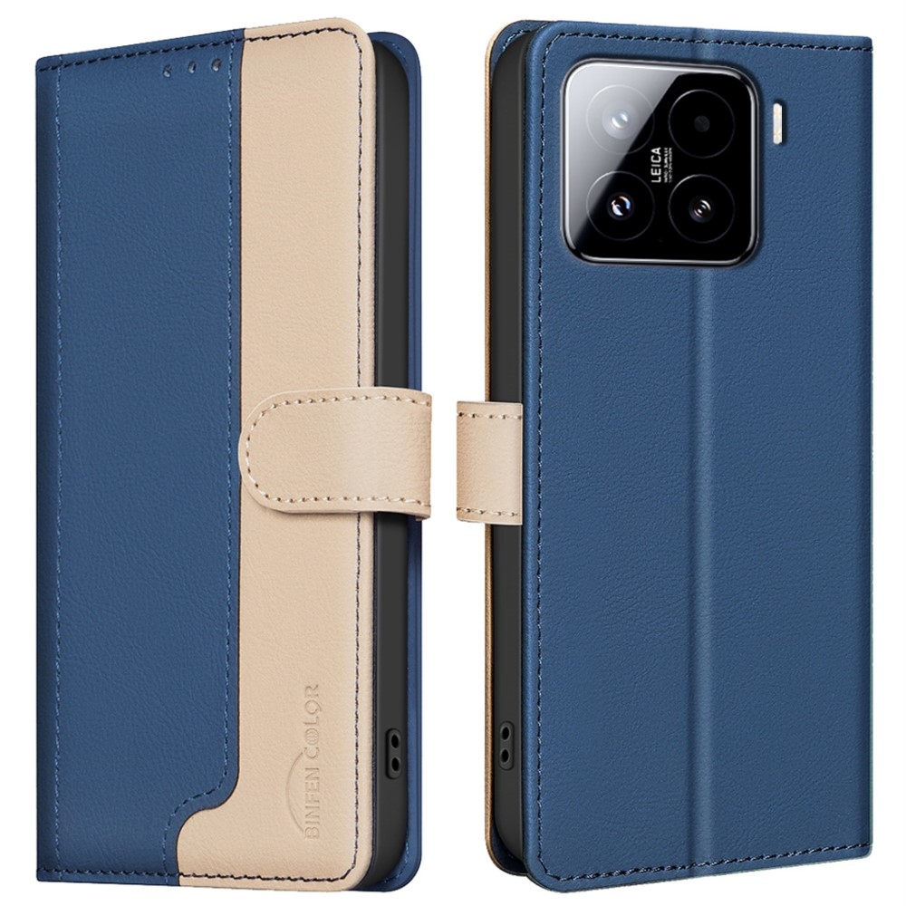 BNF DUO knížkové pouzdro na Xiaomi 15 - modré