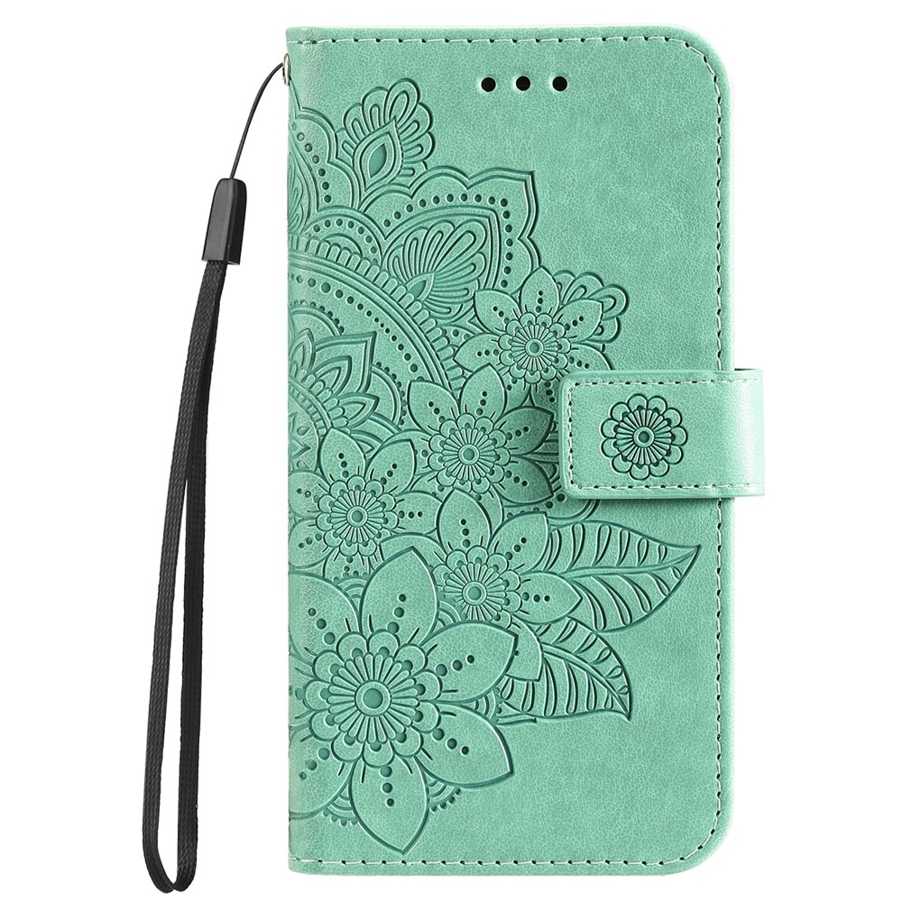 Mandala knížkové pouzdro na Google Pixel 10 Pro XL/Pixel 9 Pro XL - modrozelené