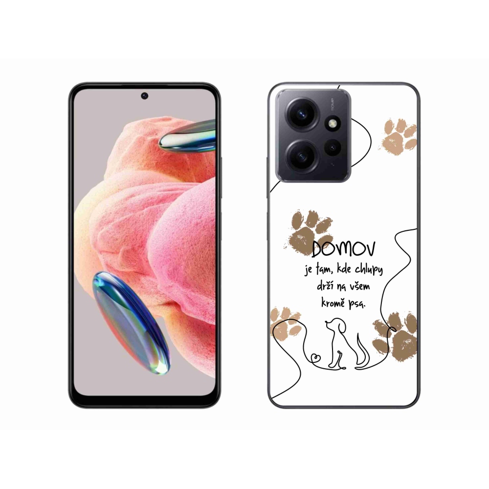 Gelový kryt mmCase na Xiaomi Redmi Note 12 4G - psí motiv bílé pozadí