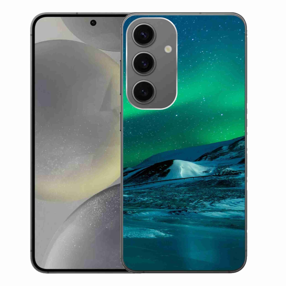 Gelový kryt mmCase na Samsung Galaxy S24+ - polární záře