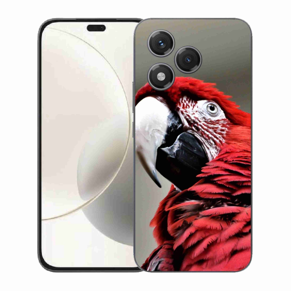 Gelový kryt mmCase na Honor 400 Lite - papoušek ara červený