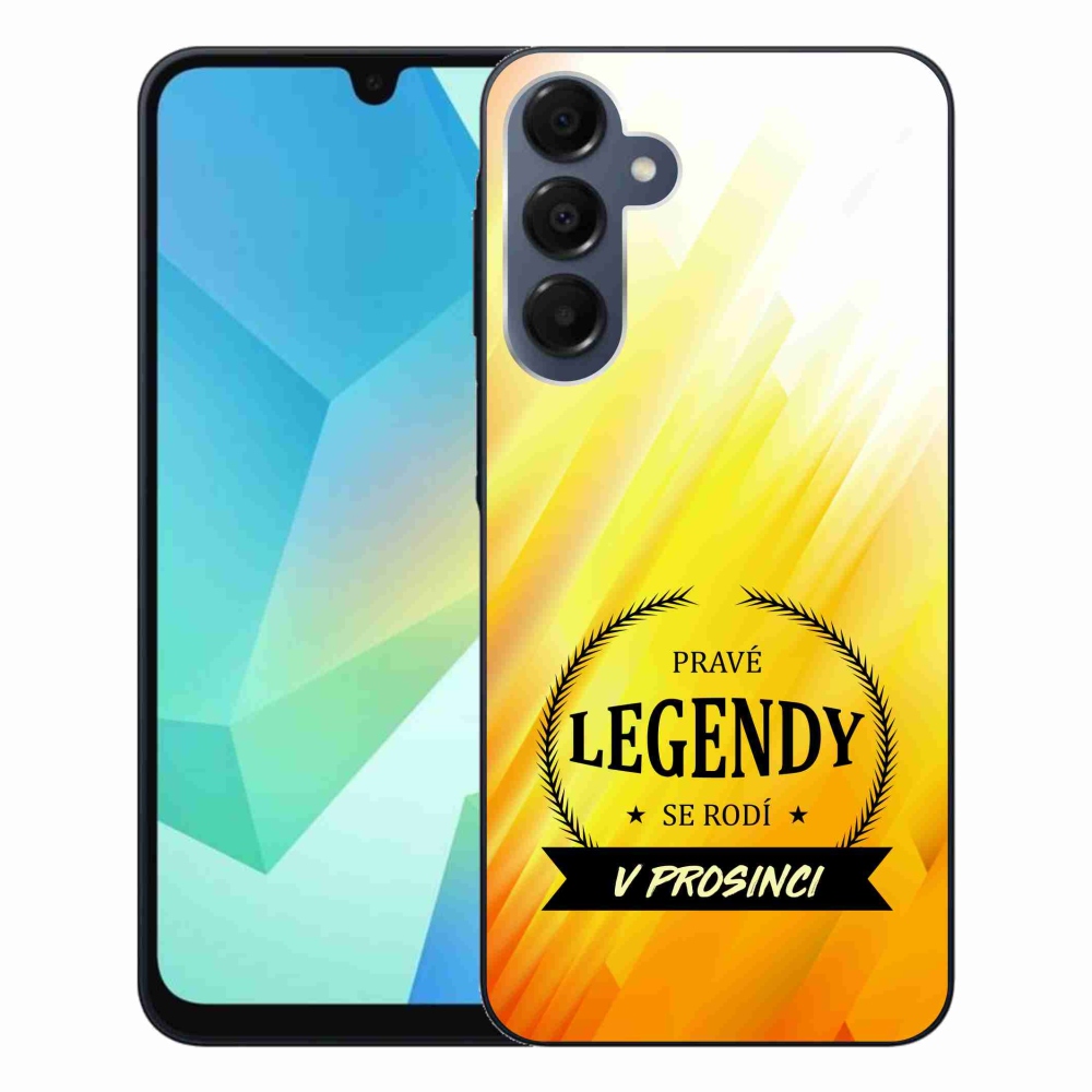 Gelový kryt mmCase na Samsung Galaxy A16 4G/5G - legendy v prosinci žluté pozadí