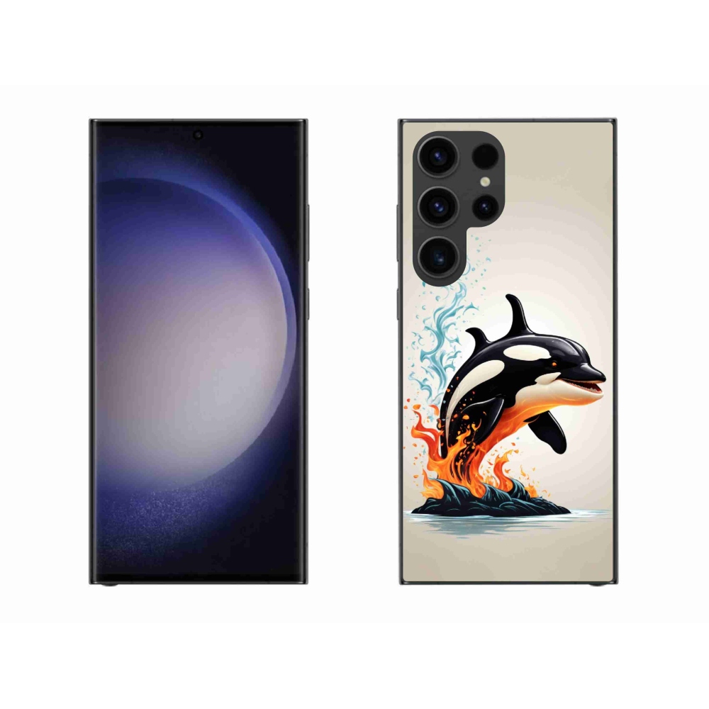 Gelový kryt mmCase na Samsung Galaxy S23 Ultra 5G - kosatka