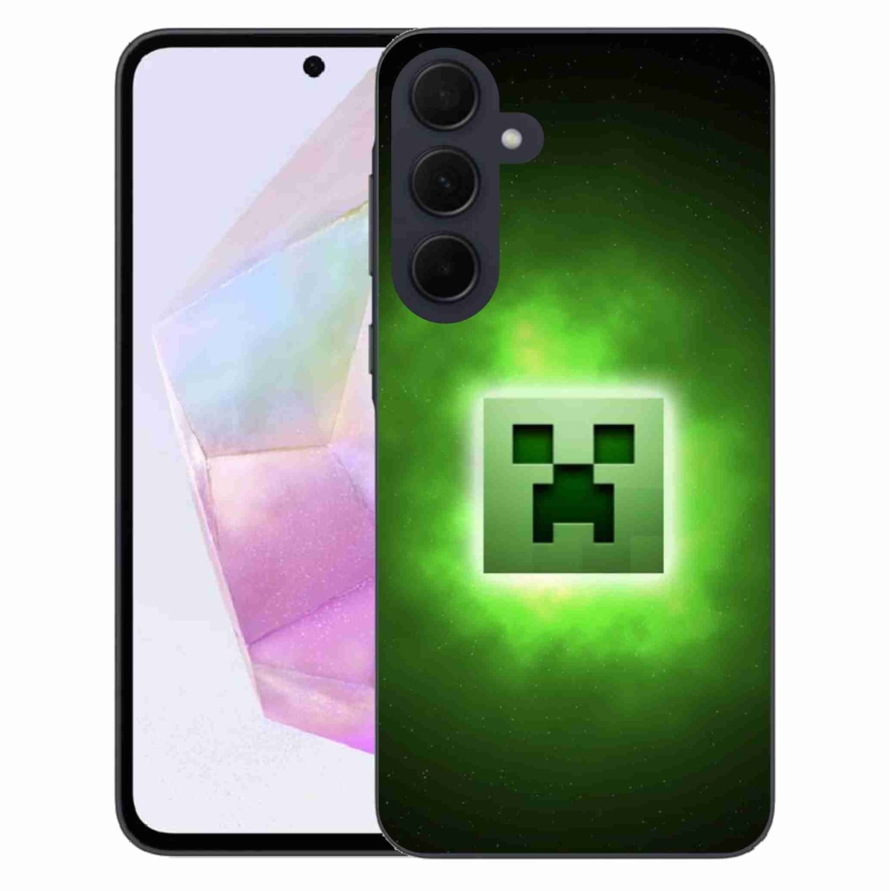 Gelový kryt mmCase na Samsung Galaxy A35 5G - minecraft