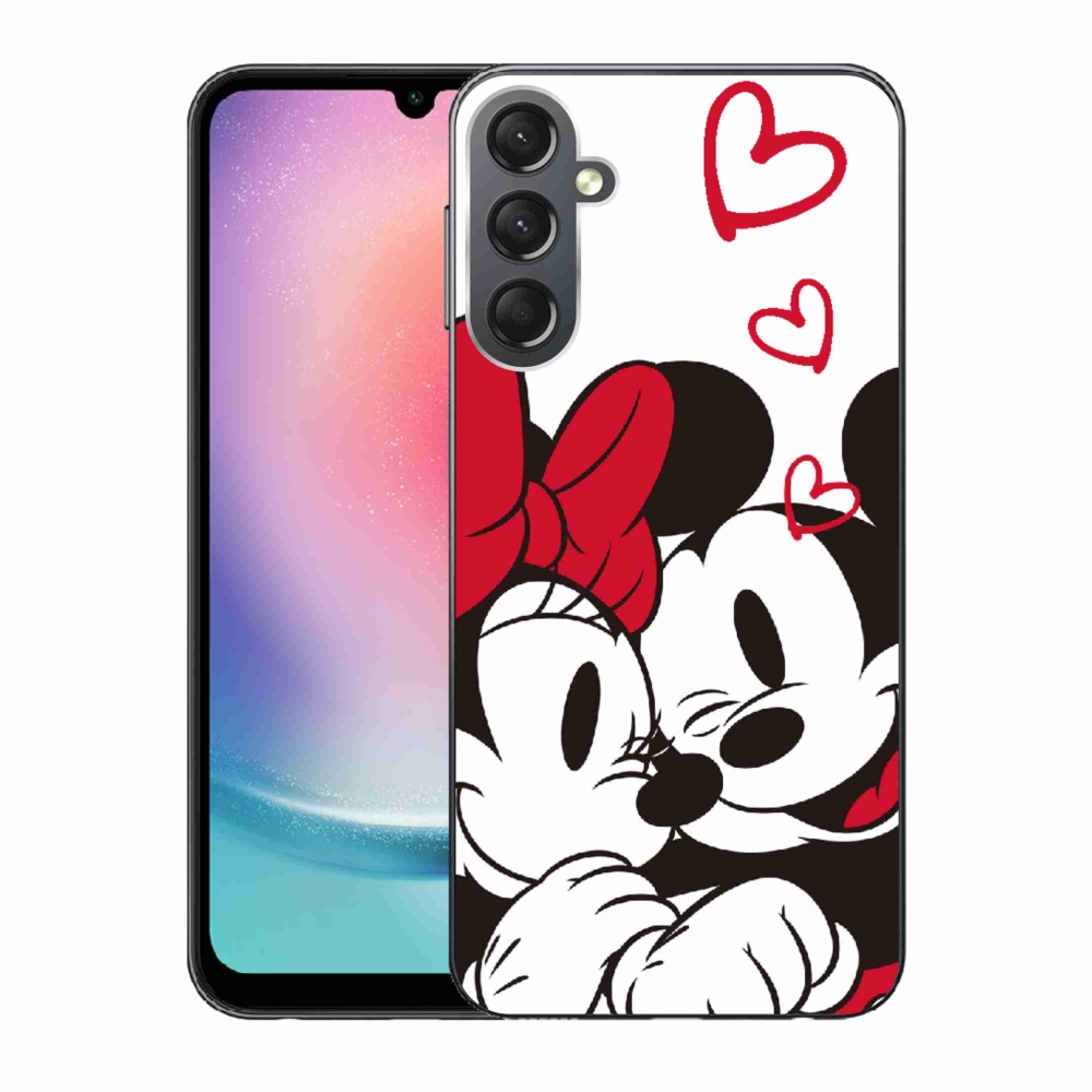 Gelový kryt mmCase na Samsung Galaxy A24 - minnie a mickey