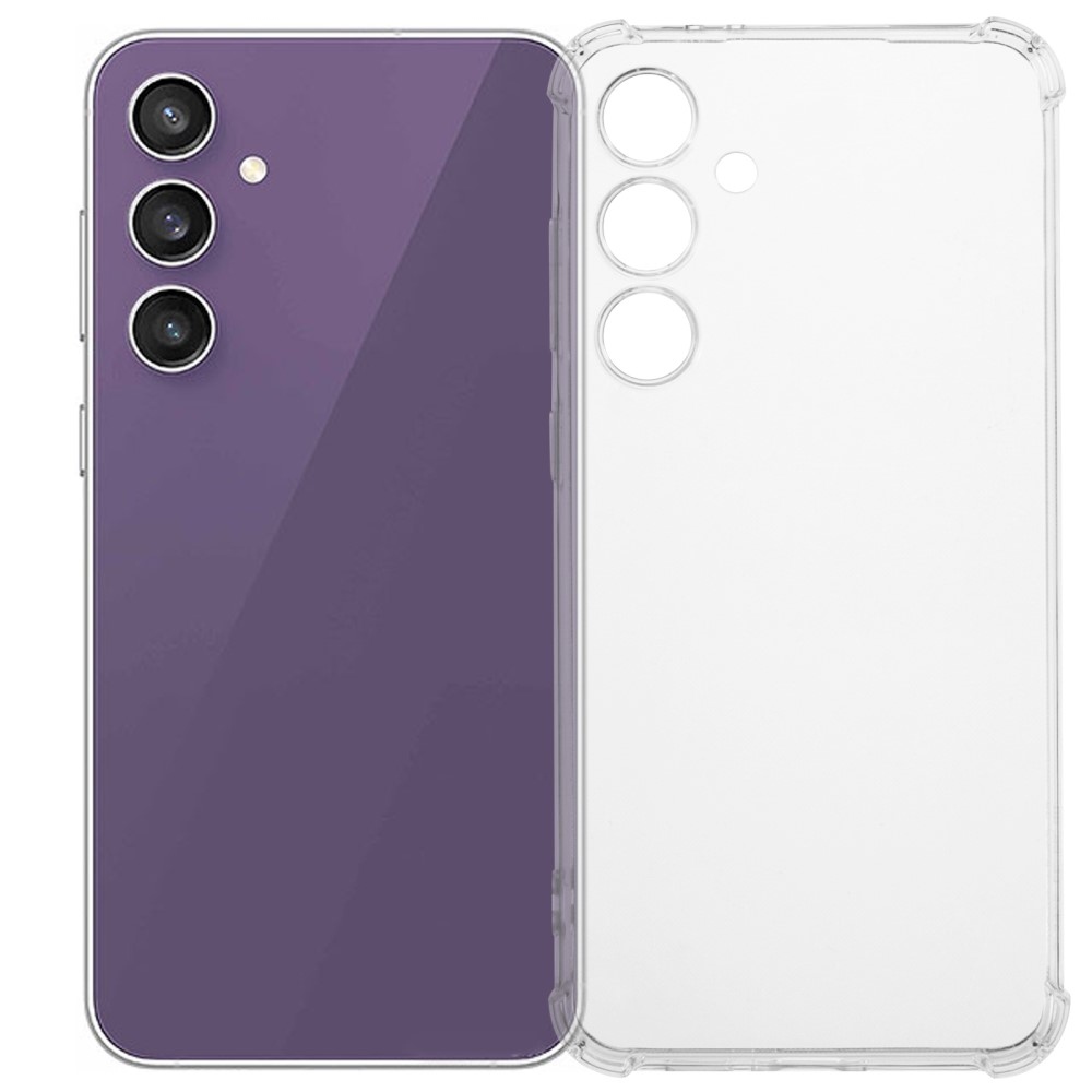 Průhledný gelový obal na Samsung Galaxy S24 FE - průhledný