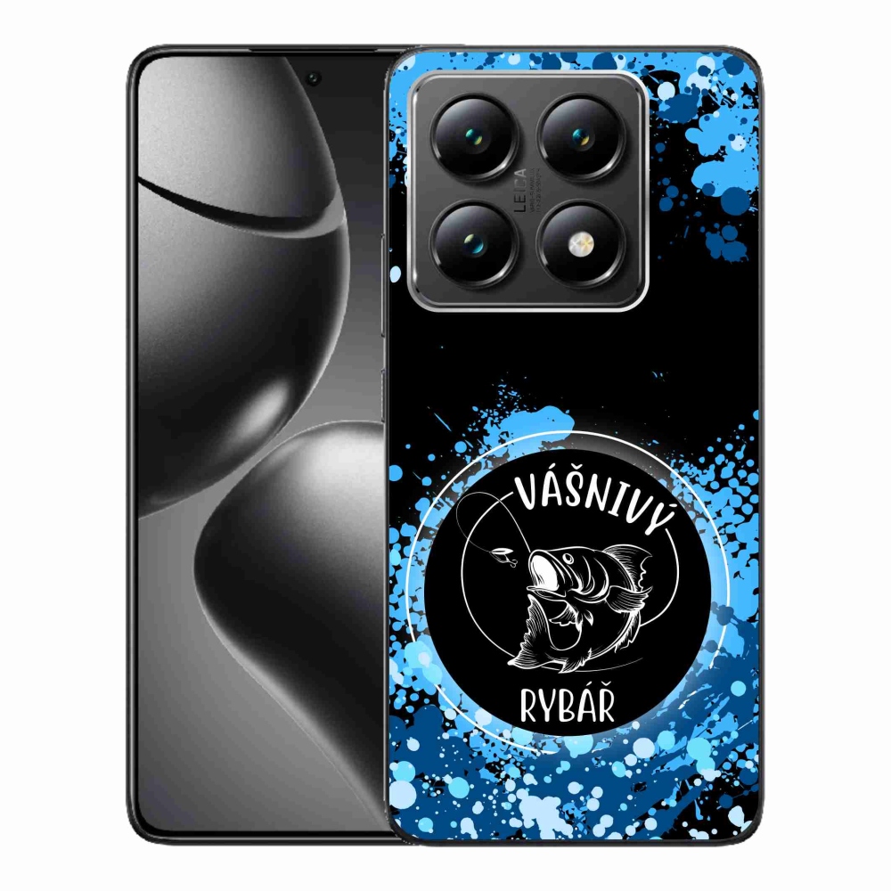 Gelový kryt mmCase na Xiaomi 14T - vášnivý rybář černé pozadí