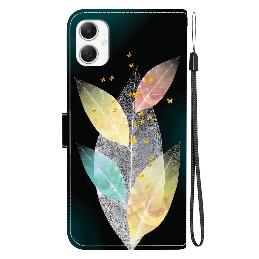 Versatile knížkové pouzdro na Samsung Galaxy A06 4G - barevné listy
