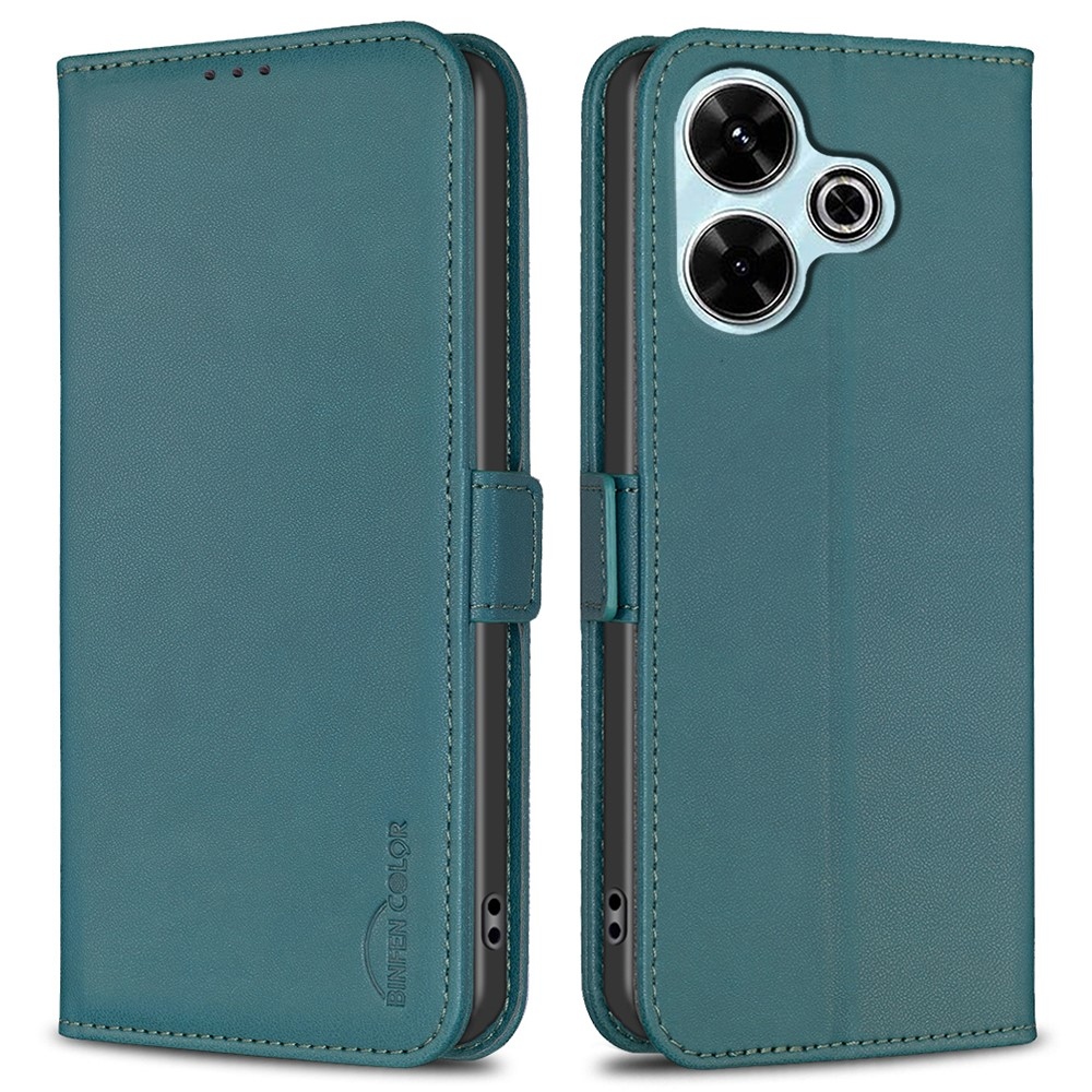 BNF knížkové pouzdro na Xiaomi Redmi 13 4G/Poco M6 4G - zelené