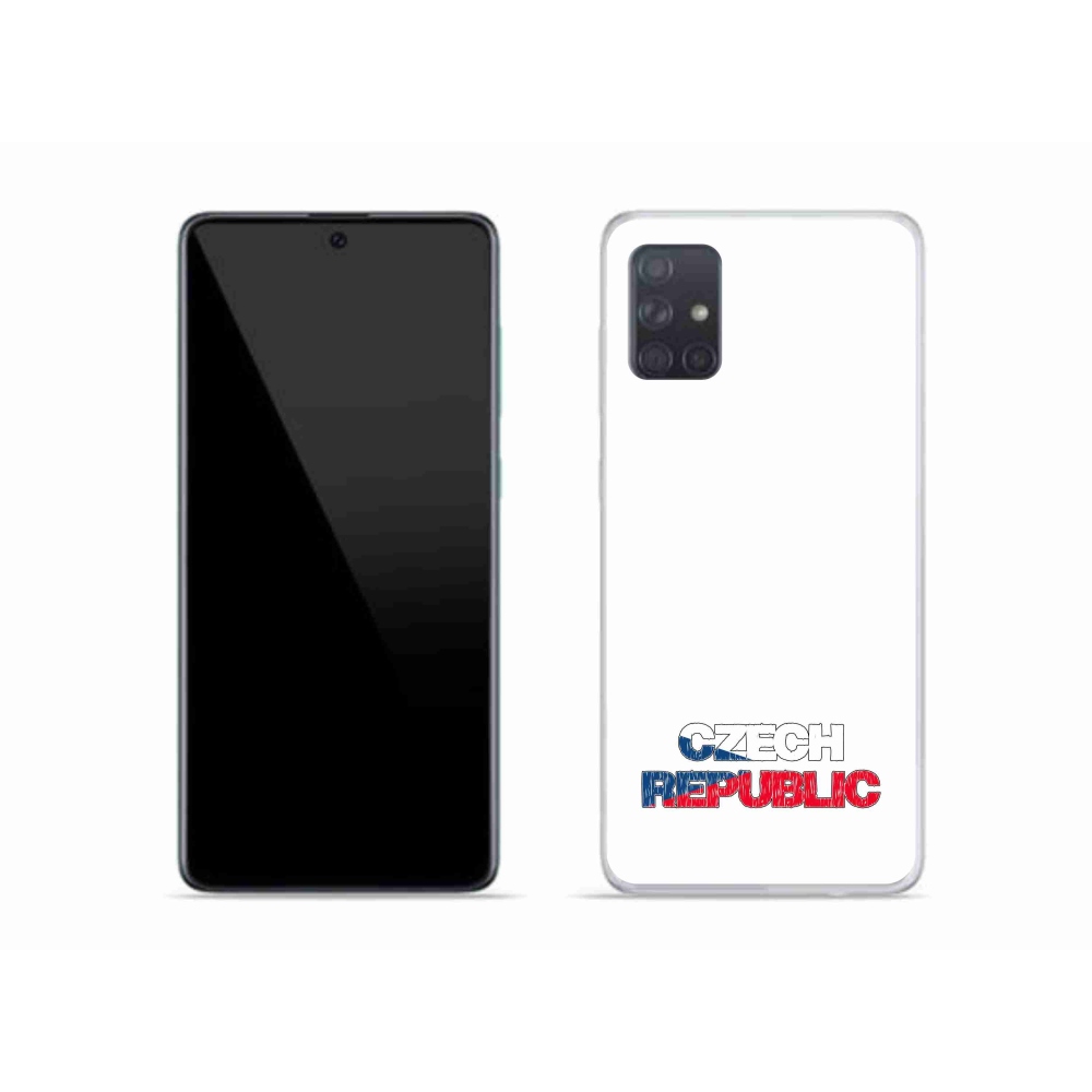 Gelový kryt mmCase na Samsung Galaxy A51 - Czech Republic bílé pozadí