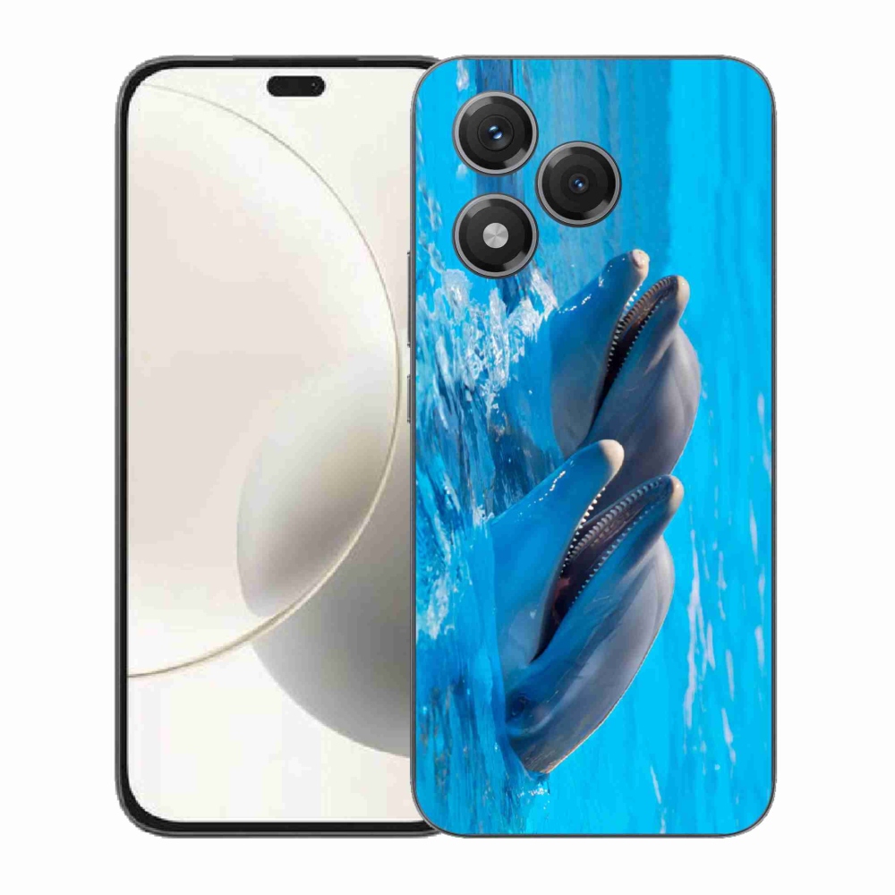 Gelový kryt mmCase na Honor 400 Lite - delfíni