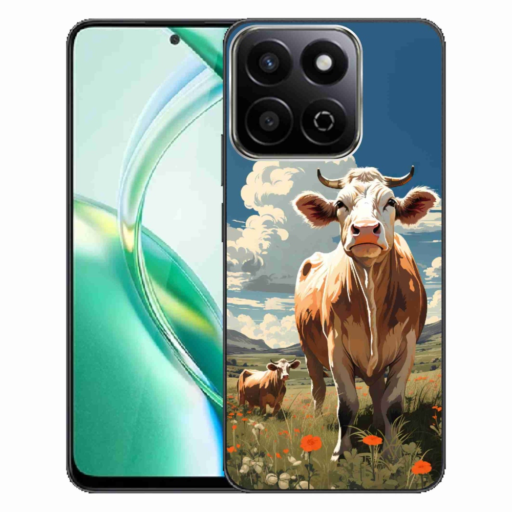 Gelový kryt mmCase na Honor 200 Smart 5G - krávy na louce