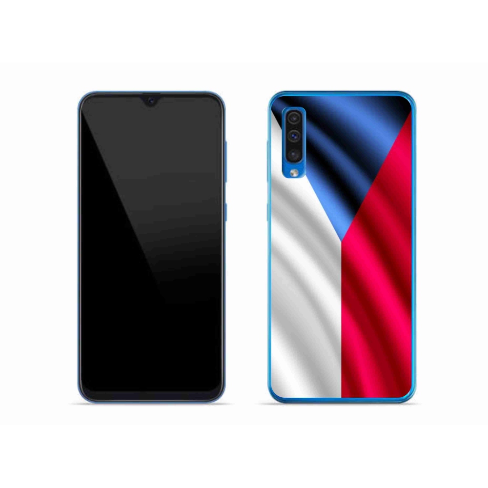 Gelový kryt mmCase na mobil Samsung Galaxy A50 - česká vlajka
