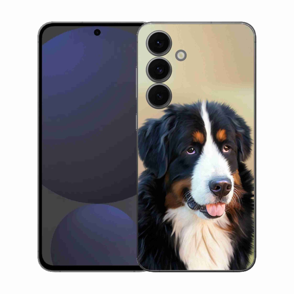 Gelový kryt mmCase na Samsung Galaxy S25 FE - bernský salašnický pes