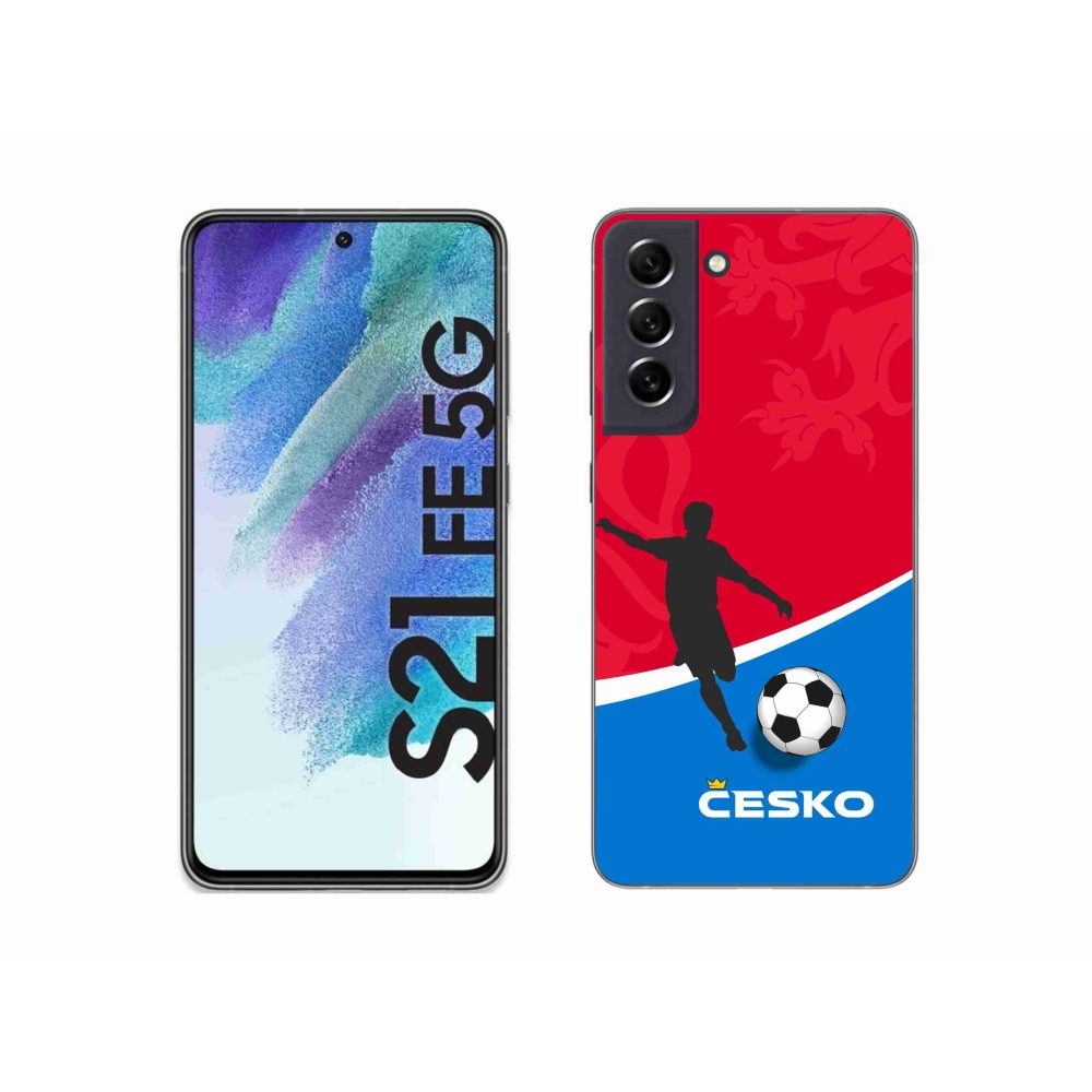 Gelový kryt mmCase na Samsung Galaxy S21 FE 5G - fotbal Česko