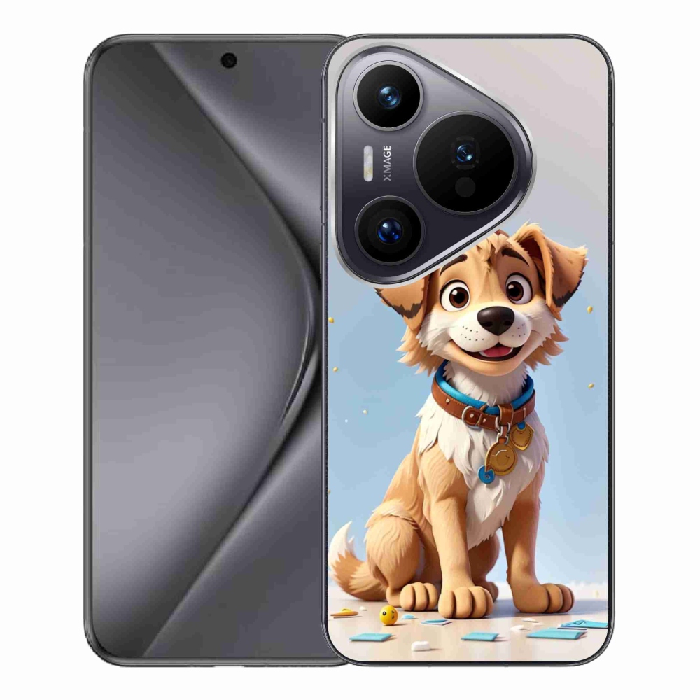Gelový kryt mmCase na Huawei Pura 70 Pro - kreslené štěně