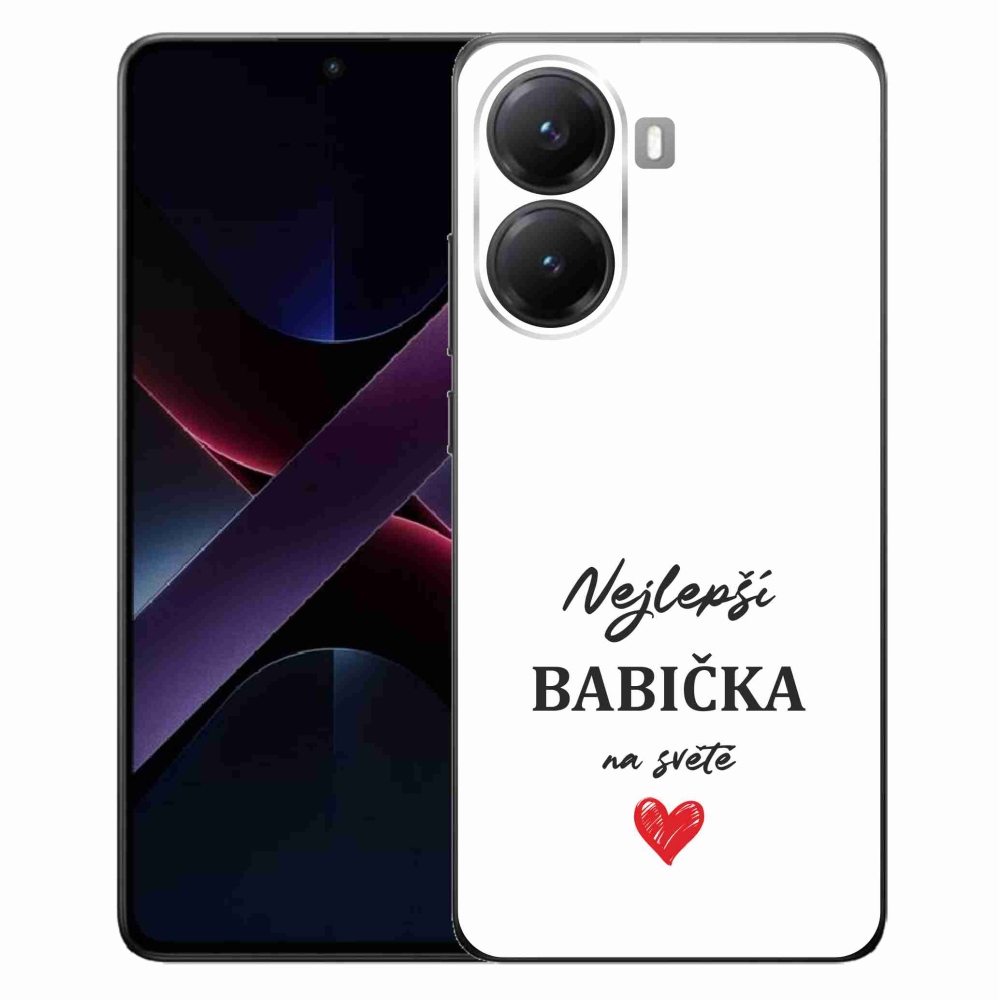 Gelový kryt mmCase na Xiaomi Poco X7 Pro 5G - nejlepší babička 1 bílé pozadí