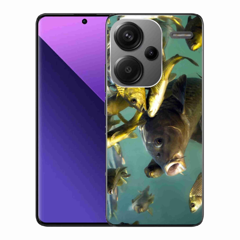 Gelový obal mmCase na Xiaomi Redmi Note 13 Pro+ 5G - hejno ryb