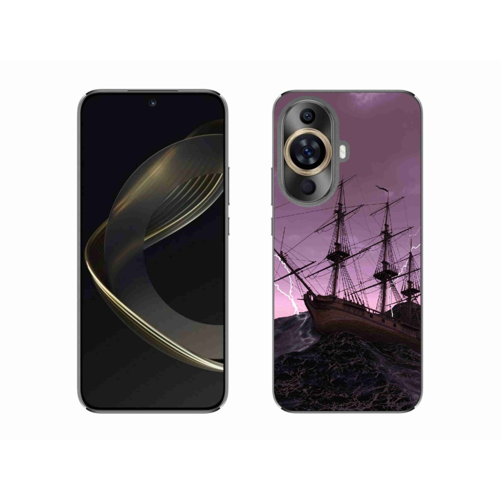 Gelový kryt mmCase na Huawei Nova 11 - loď v bouři