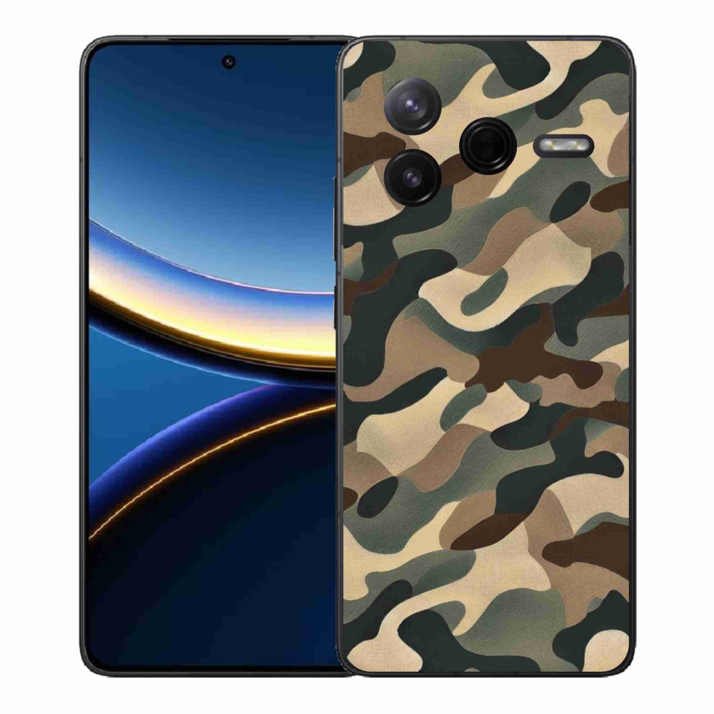 Gelový kryt mmCase na Xiaomi Poco F7 Pro - maskáčový vzor 11