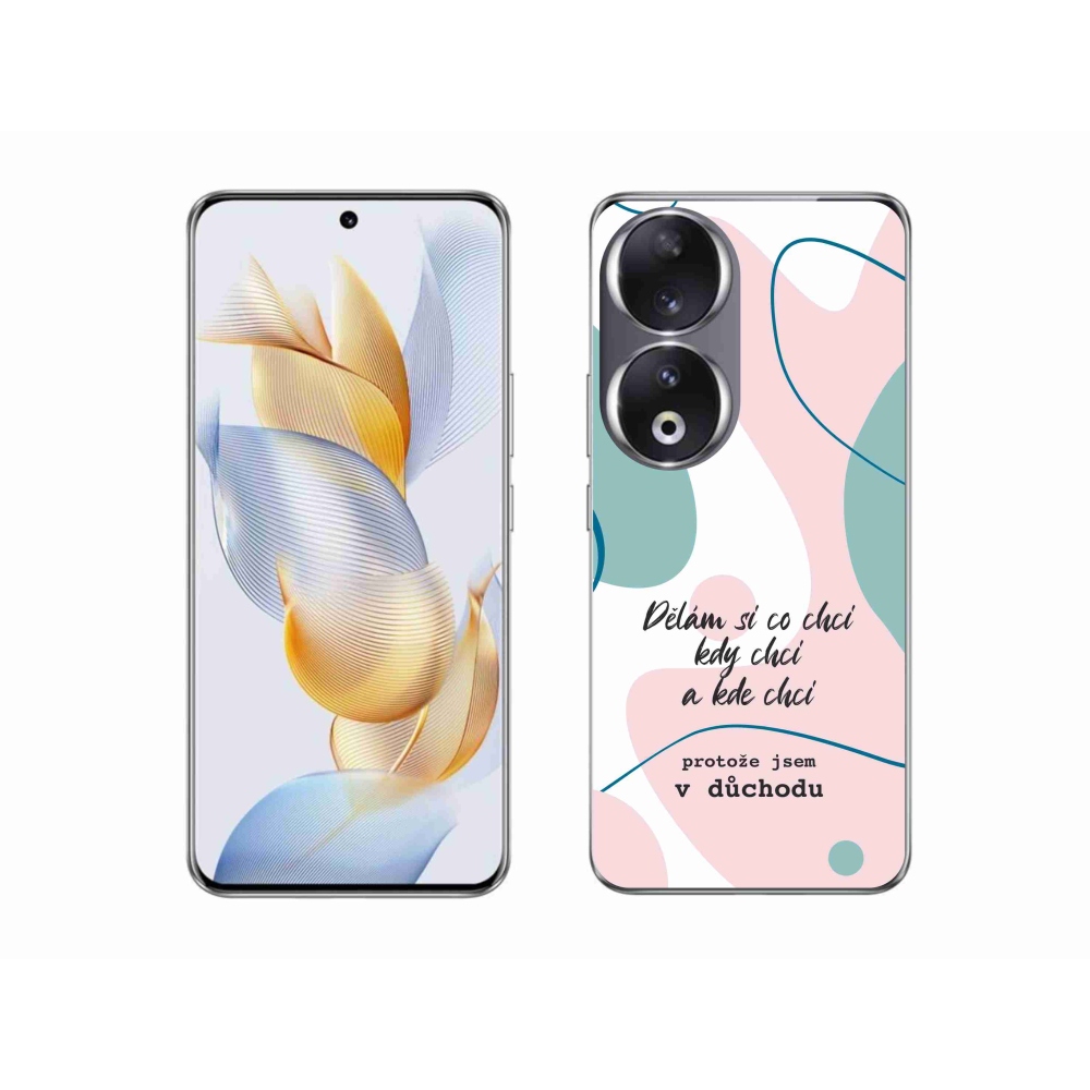 Gelový kryt mmCase na Honor 90 - vtipný text 10 bílé pozadí