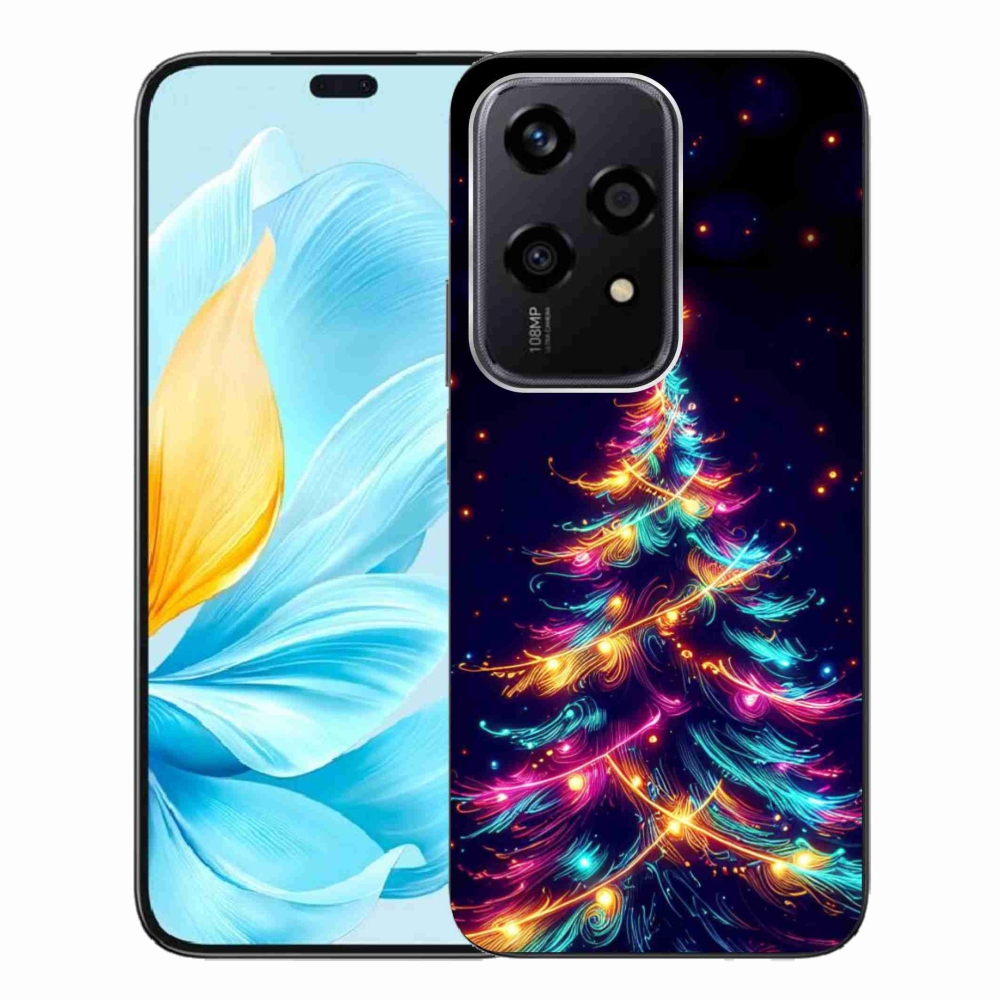 Gelový kryt mmCase na Honor 200 Lite 5G - neonový vánoční stromek