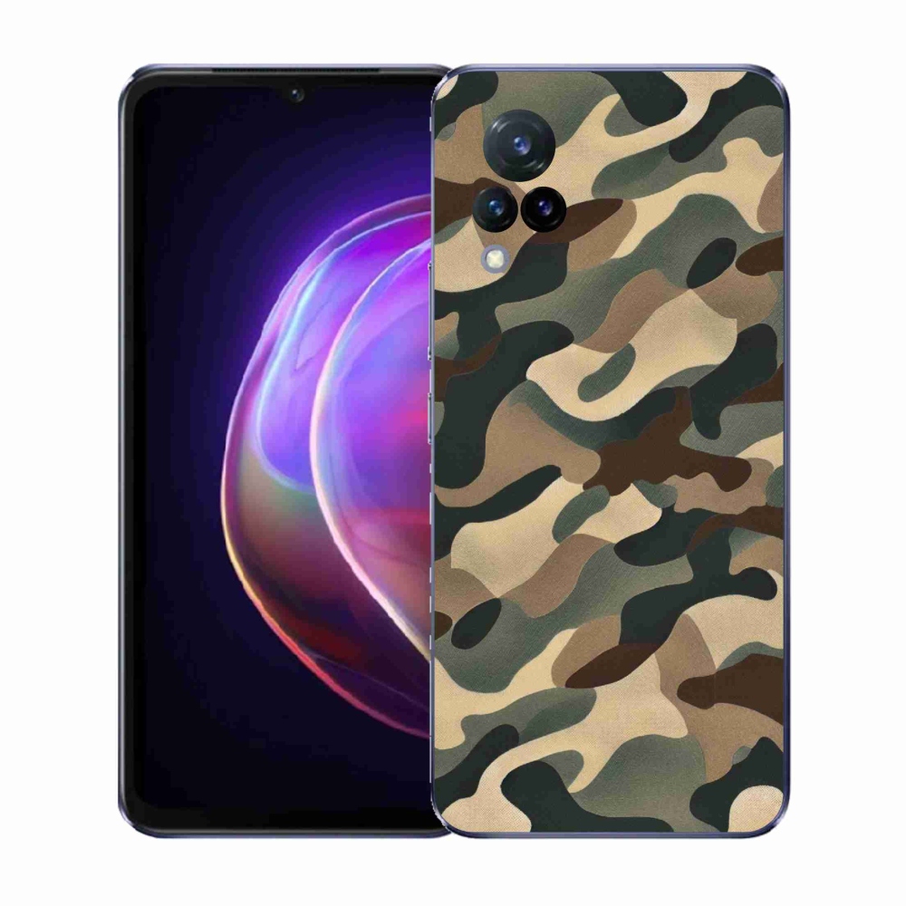 Gelový kryt mmCase na Vivo V21 4G/5G - maskáčový vzor 11