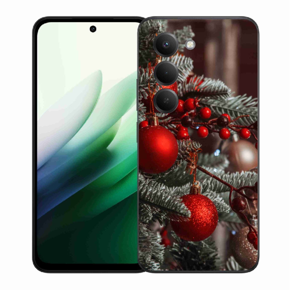 Gelový kryt mmCase na Xiaomi Redmi 15 5G (169mm) - vánoční ozdoby 2