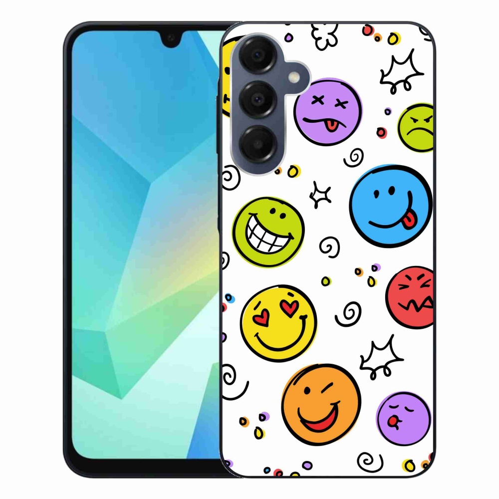 Gelový kryt mmCase na Samsung Galaxy A16 4G/5G - smajlíci